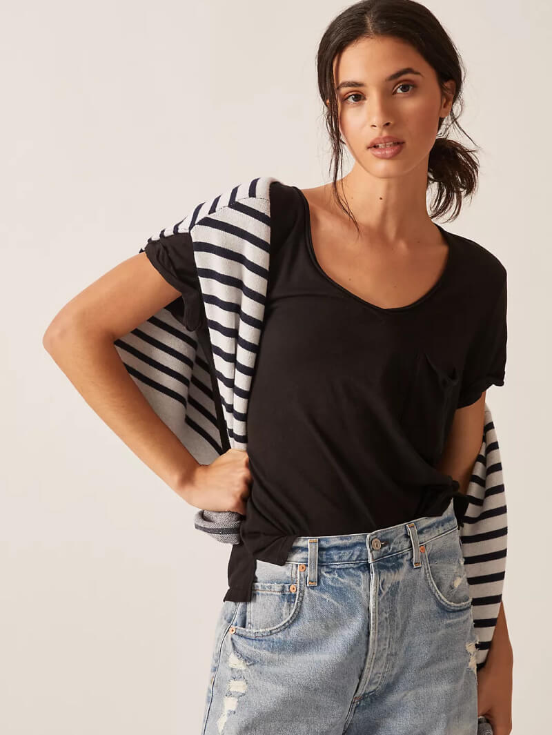 Pilcro Spliced-Neck Tee - Image 3